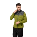 Jack Wolfskin Fleecejacke DNA Block Fleece - ciepła, na ramionach wiatroszczelna, wodoodporna - zielona męska